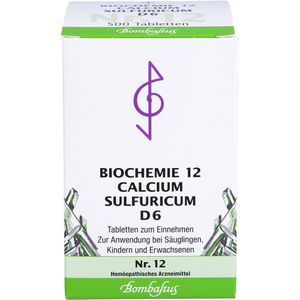 Bombastus BIOCHEMIE 12 Calcium sulfuricum D 6 Tabletten