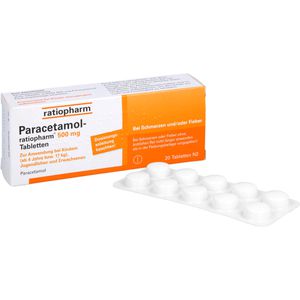 PARACETAMOL ratiopharm 500 mg Tabletten
