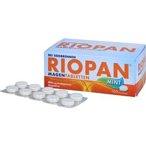 RIOPAN Tabletki żołądkowe Mięta 800 mg tabletki do rozgryzania i żucia