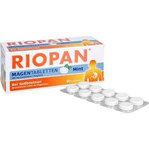 RIOPAN tabletki na żoladek 800mg, do żucia o smaku miętowym