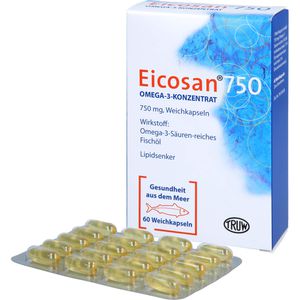 EICOSAN 750 Omega-3 Konzentrat Weichkapseln