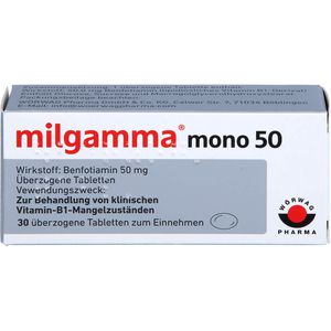 Milgamma mono 50 überzogene Tabletten 30 St