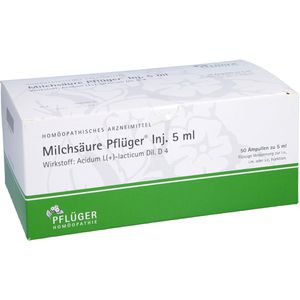 MILCHSÄURE Pflüger Injektionslösung 5 ml
