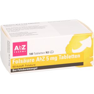 FOLSÄURE ABZ 5 mg Tabletten