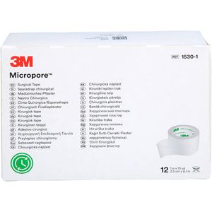 MICROPORE Vliespfl.2,5 cmx9,1 m weiß 1530-1