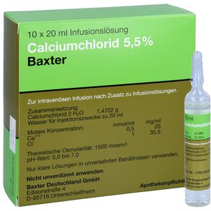 CALCIUMCHLORID Lösung 5,5% Ampullen