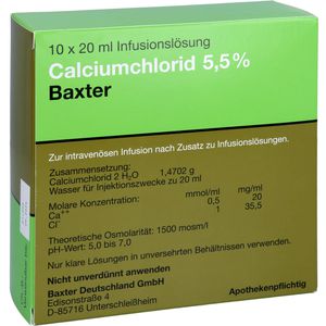 CALCIUMCHLORID Lösung 5,5% Ampullen