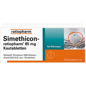 Simethicon-ratiopharm 85 mg Kautabletten 50 St 50 St