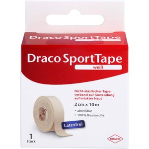 Draco Tapeverband 2 cmx10 m weiß 1 St 1 St