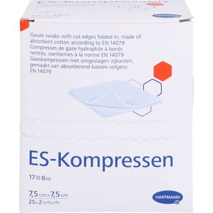 ES-KOMPRESSEN steril 7,5x7,5 cm 8fach