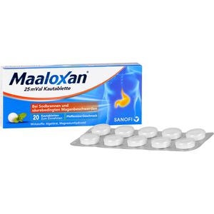 MAALOXAN 25 mVal chewable tablets 20pcs