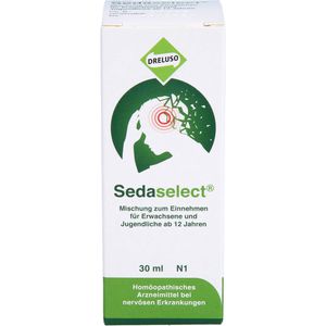 Sedaselect Tropfen 30 ml bei nervösen Unruhezuständen und zur Beruhigung Pflanzliches Beruhigungsmittel Baldrianwurzel Extrakt