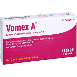 VOMEX A czopki pediatryczne 70 mg forte