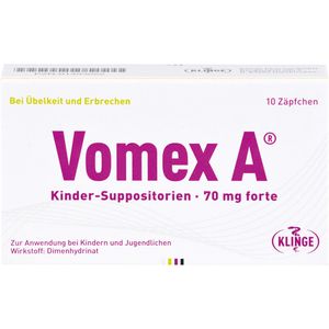 VOMEX A czopki pediatryczne 70 mg forte