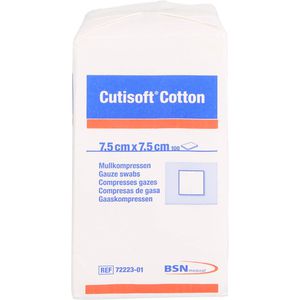 CUTISOFT Cotton Kompr.7,5x7,5 cm unsteril