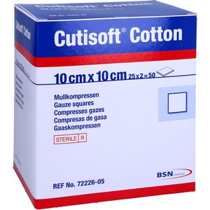 CUTISOFT Cotton Kompr.10x10 cm steril