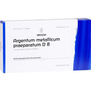 ARGENTUM METALLICUM praeparatum D 8 Ampullen