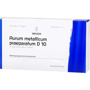 AURUM METALLICUM PRAEPARATUM D 10 Ampullen