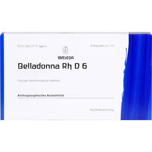 WELEDA BELLADONNA RH D 6 Ampullen