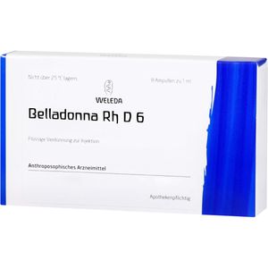 WELEDA BELLADONNA RH D 6 Ampullen