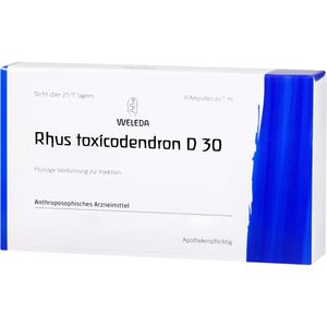 WELEDA RHUS TOXICODENDRON D 30 Ampullen