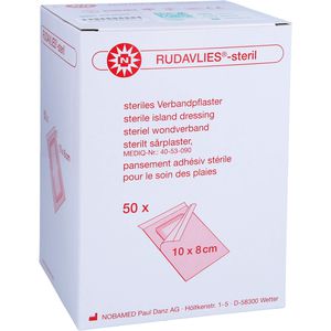 RUDAVLIES-steril Verbandpflaster8x10 cm