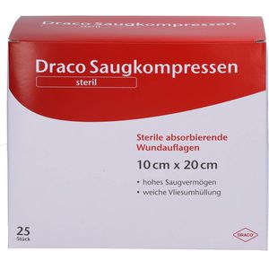 Saugkompressen steril 10x20 cm Draco 25 St