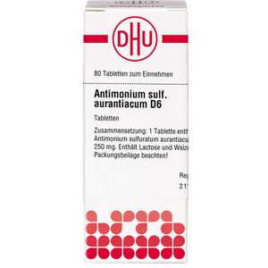 Antimonium Sulfuratum aurantiacum D 6 Tabletten 80 St 80 St