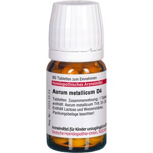 Aurum Metallicum D 4 Tabletten 80 St