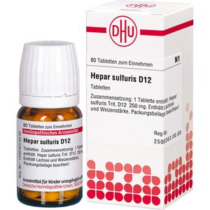 HEPAR SULFURIS D 12 Tabletten