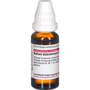 Kalium Bichromicum D 6 Dilution 20 ml