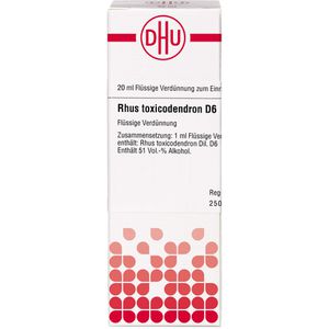     RHUS TOXICODENDRON D 6 Dilution
