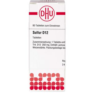 Sulfur D 12 Tabletten 80 St 80 St