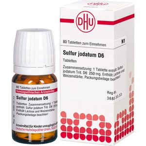 SULFUR JODATUM D 6 Tabletten