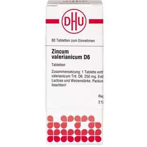 Zincum Valerianicum D 6 Tabletten 80 St