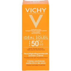 VICHY CAPITAL Soleil Gesichtscreme LSF 50+ - Intensiver Sonnenschutz für empfindliche Gesichtshaut