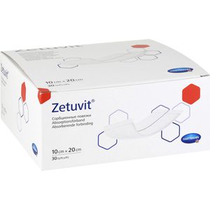 ZETUVIT Saugkompressen unsteril 10x20 cm