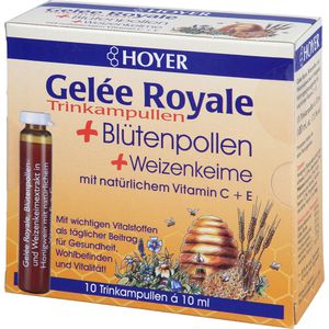 HOYER Gelee Royale+Blütenpollen+Weizenk.Trinkamp.