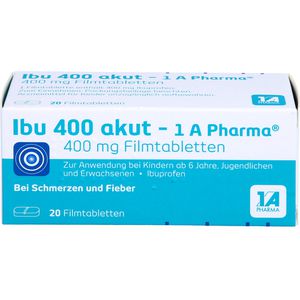 Ibu 400 akut-1A Pharma Filmtabletten 20 St 20 St