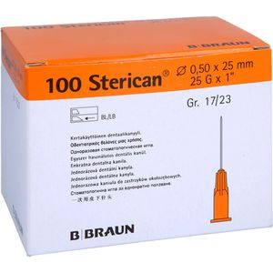 STERICAN Dentalkan.Luer 0,5x25 mm