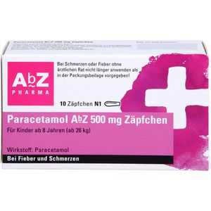 PARACETAMOL AbZ 500 mg Zäpfchen