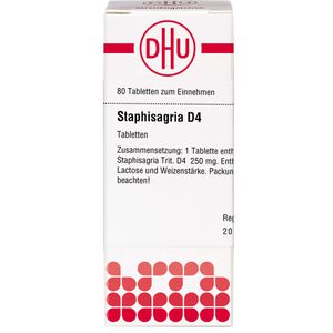 Staphisagria D 4 Tabletten 80 St 80 St
