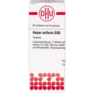 Hepar Sulfuris D 30 Tabletten 80 St