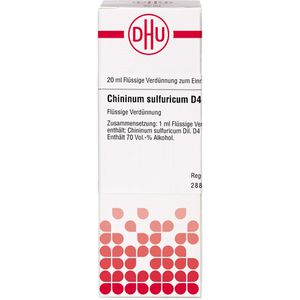 Chininum Sulfuricum D 4 Dilution 20 ml 20 ml