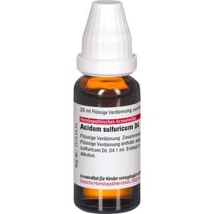 ACIDUM SULFURICUM D 4 Dilution