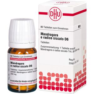 MANDRAGORA E radice siccata D 6 Tabletten