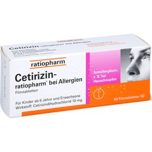 Cetirizin-ratiopharm bei Allergien 10 mg Filmtabl. 50 St