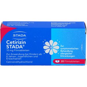 Cetirizin Stada 10 mg Filmtabletten 20 St 20 St