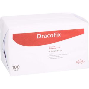 DRACOFIX OP-Kompressen 7,5x7,5 cm unsteril 8fach