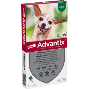 Advantix Spot-on Lsg.z.Auftr.a.d.H.f.Hund bis 4 kg 4 St